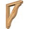 Ekena Millwork Funston Arts and Crafts Rough Sawn Bracket w/ Offset Brace, Western Red Cedar, 6"W x 34"D x 42"H BKT0604X34X42FST03RWR - alternate 1